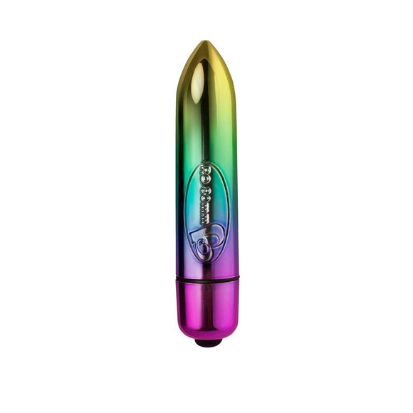 RO-80mm 7 Speed Rainbow Vibrating Bullet-7RO80MTCR