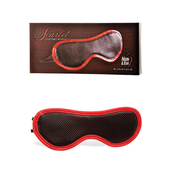 Adam & Eve Scarlet Couture Blindfold - Black/Red Blindfold-116X 0000