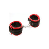 Adam & Eve SCARLET COUTURE BONDAGE CUFFS - Black/Red Restraints-117U 0000