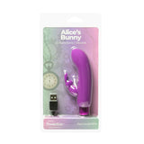 Alices Bunny Rechargeable Bullet w Rabbit Sleeve Purple-56315