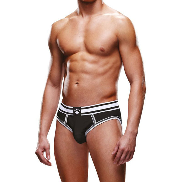 Prowler Open Back Brief Black/White-PR002-BLK/WHT-S