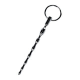 Silver Metal Braided Urethral Plug w Replaceable Ring-717319