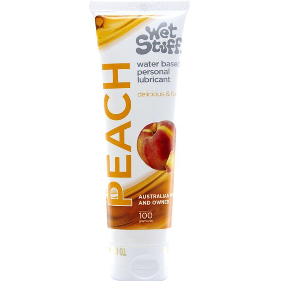 Wet Stuff Peach Water Based Flavoured Lubricant Tube 100g-GW40241