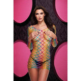 Fencenet Rainbow Mini Dress-LC-87