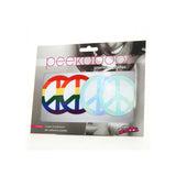 Pride Peace Sign Pasties-PK349