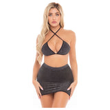 Cherry 2 Pc Skirt Set Red