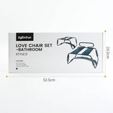 Sex Chair Adjustable Height Black w Arch Bridge Dildo Attachment-YDA-016TZ-BLK