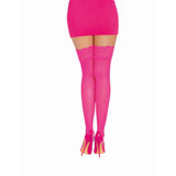 Dreamgirl Thigh High Silicone Stockings Neon Pink-0005N-NPK-O/S