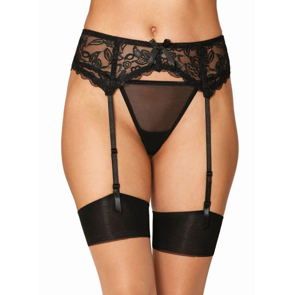 Dreamgirl Lace Garter Belt Black-8735-BLK-O/S