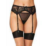 Dreamgirl Lace Garter Belt Black-8735-BLK-O/S