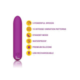 Bombshell 5 Speed 9.5cm USB Mighty Bullet Berry-VB-75007