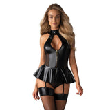 Hot Corset w Panties Black-859-COR-1-S/M