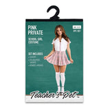 3 Pc Pink Private Schoolgirl Costume-TP-521