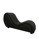 Kama Sutra Mebon Chaise Love Lounge Studded and Quilted Black-A125D-PUN-BLK