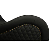Kama Sutra Mebon Chaise Love Lounge Studded and Quilted Black-A125D-PUN-BLK