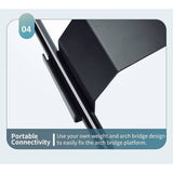 Sex Chair Adjustable Height Black w Handle and Arch Bridge-YDA-013TZ