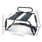 Sex Chair Adjustable Height Black w Handle and Arch Bridge-YDA-013TZ