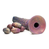 Deep Invader Tentacle Ovipositor Silicone Dildo with Eggs-AH407