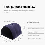 Inflatable Sex Positioning Half Dome Cushion with Toy Holder-PF3103
