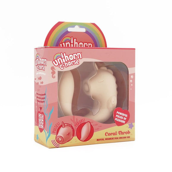 Unihorn Massager C Horse Coral Throb-UNICCT