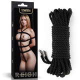Rebellion Reign Ebony Silky Bondage Rope Black-LV761301