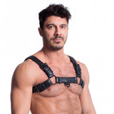 Vegan Bulldog Harness Black-SF-23382-BLK-S/M
