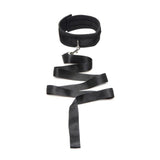 Neoprene Collar And Leash Set Black-VE983