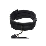 Neoprene Collar And Leash Set Black-VE983
