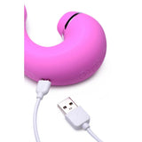 Shegasm 5 Star 10X Tapping G-Spot Vibe w Suction Pink-AG667-Pink