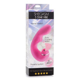 Shegasm 5 Star 10X Tapping G-Spot Vibe w Suction Pink-AG667-Pink