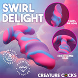 Unicorn Swirl Silicone Butt Plug Medium-AH706-M