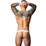 Male Power Marble Jock Strap White-349-299-WHT-S/M