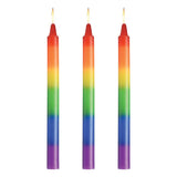 Pride Candles Rainbow Drip Candle 3 Pc-AH696