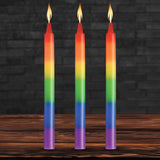 Pride Candles Rainbow Drip Candle 3 Pc-AH696