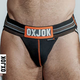 Oxballs Slingjock Upthrust Slider-Strap Jock Black Iron-JOK-1000-BLK-S