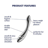 Satisfyer Pure Gravity 3 Metal Dildo-4067018