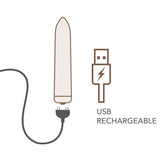 Golden Rose Rechargeable Bullet-16RECGR