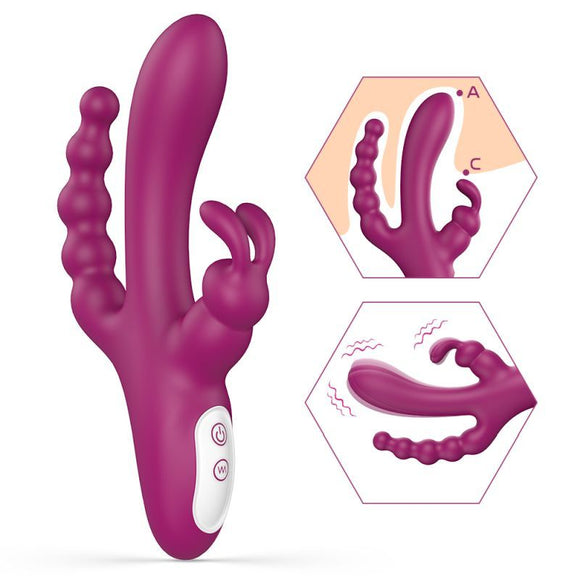 Joker Triple Ecstasy Vibrator-SHD-S491
