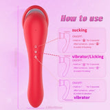 3-in-1 Sucking Licking Vibrating Vaginal Stimulator-SHD-S608