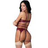 Kira Burgundy Kiss Two Piece Set-PAK259-BN-S/M