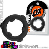 Spinner Silicone Ring Black-OX-3202-BLK