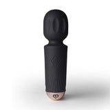 Rechargeable Mini Wand Black Tulip-16MWBRBK