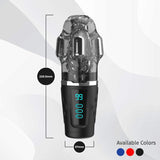 Hypershaker Automatic App Controlled LCD Masturbator Blue-PPP7655-10