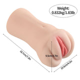 Brenna Dual Density 3 Speed 7 Mode Vibrating Realistic Masturbator-SQ-MA60157V