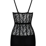 D605 Dress Black-8915-BLK-O/S