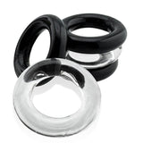 Jacker Stack 5 Pc Strong Cock Ring Clear Black