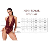 Masquerade Lace Thong Burgundy