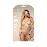 OPULENCE Pearl Halter Teddy - Gold - Gold - M/L Size-2431GLD-ML-B