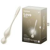 Satisfyer Love Birds 1 - White - White USB Rechargeable Pelvic Floor Trainer with App Control-4002910