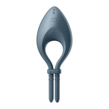 Satisfyer Bullseye - Navy - Navy Vibrating Adjustable Lasso Cock Ring